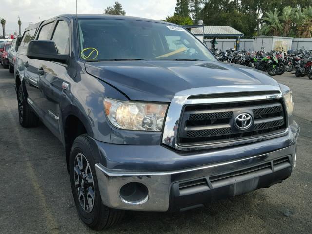 5TFDY5F11AX129851 - 2010 TOYOTA TUNDRA CRE GRAY photo 1