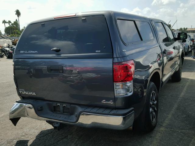 5TFDY5F11AX129851 - 2010 TOYOTA TUNDRA CRE GRAY photo 4