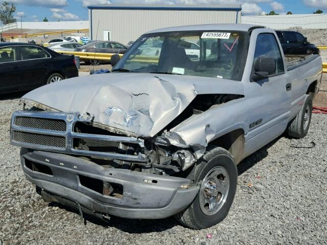 1B7HC16X4XS309781 - 1999 DODGE RAM 1500 SILVER photo 2