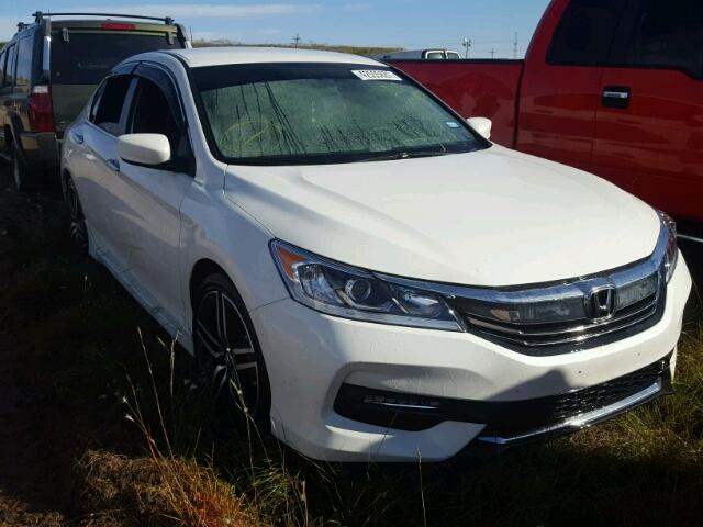 1HGCR2F14HA131633 - 2017 HONDA ACCORD SPO WHITE photo 1