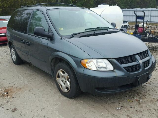 1D4GP25R23B259131 - 2003 DODGE CARAVAN SE GREEN photo 1