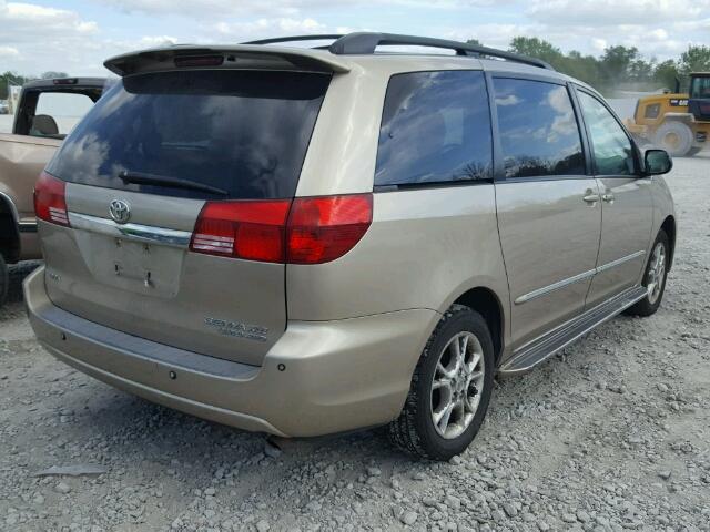 5TDBA22C35S036584 - 2005 TOYOTA SIENNA XLE GOLD photo 4