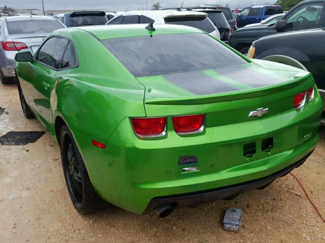 2G1FB1EVXA9215349 - 2010 CHEVROLET CAMARO GREEN photo 3