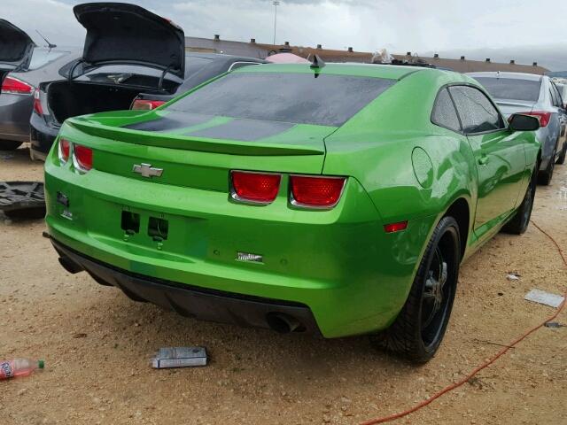 2G1FB1EVXA9215349 - 2010 CHEVROLET CAMARO GREEN photo 4