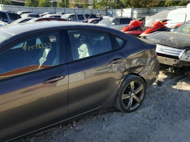 1C3CDFEB0ED866722 - 2014 DODGE DART GRAY photo 9