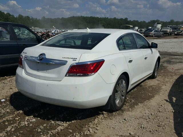 1G4GC5EG0AF128998 - 2010 BUICK LACROSSE C WHITE photo 4