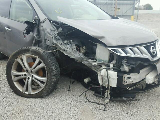 JN8AZ18W49W120956 - 2009 NISSAN MURANO S/S GRAY photo 9