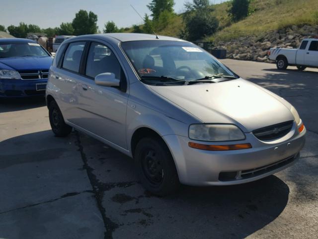 KL1TD66666B536553 - 2006 CHEVROLET AVEO BASE Күміс фото 1