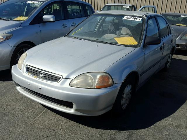 1HGEJ667XVL013243 - 1997 HONDA CIVIC LX SILVER photo 2