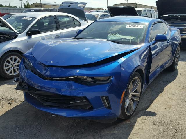 1G1FD1RS5G0181804 - 2016 CHEVROLET CAMARO LT BLUE photo 2