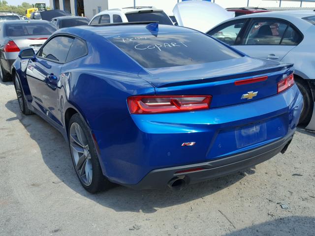 1G1FD1RS5G0181804 - 2016 CHEVROLET CAMARO LT BLUE photo 3