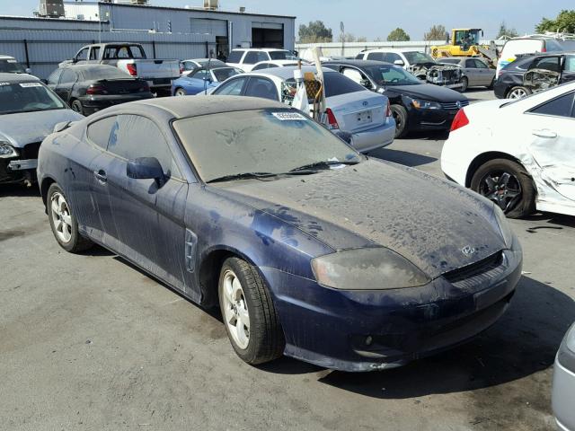 KMHHM65DX6U228851 - 2006 HYUNDAI TIBURON GS BLUE photo 1