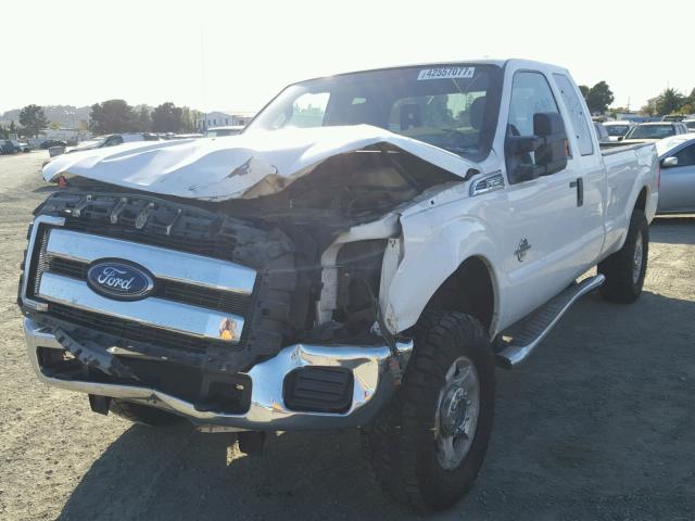 1FT7X2BT5BEC94269 - 2011 FORD F250 SUPER WHITE photo 2