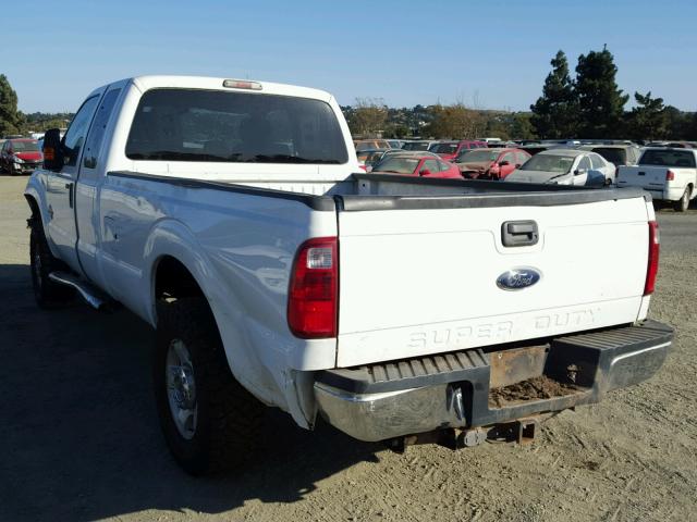 1FT7X2BT5BEC94269 - 2011 FORD F250 SUPER WHITE photo 3