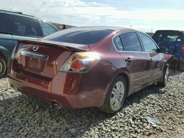 1N4AL2AP2CN568220 - 2012 NISSAN ALTIMA MAROON photo 4