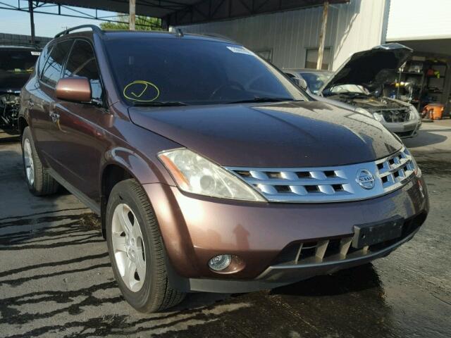 JN8AZ08W23W207997 - 2003 NISSAN MURANO SL BROWN photo 1