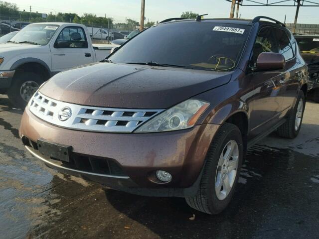 JN8AZ08W23W207997 - 2003 NISSAN MURANO SL BROWN photo 2