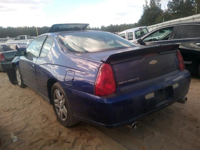 2G1WK151169382798 - 2006 CHEVROLET MONTE CARL BLUE photo 3