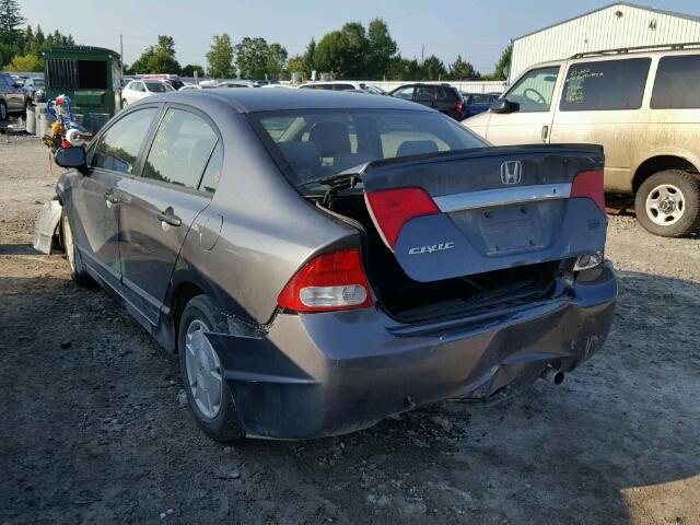 2HGFA1E41AH013220 - 2010 HONDA CIVIC DX-G GRAY photo 3