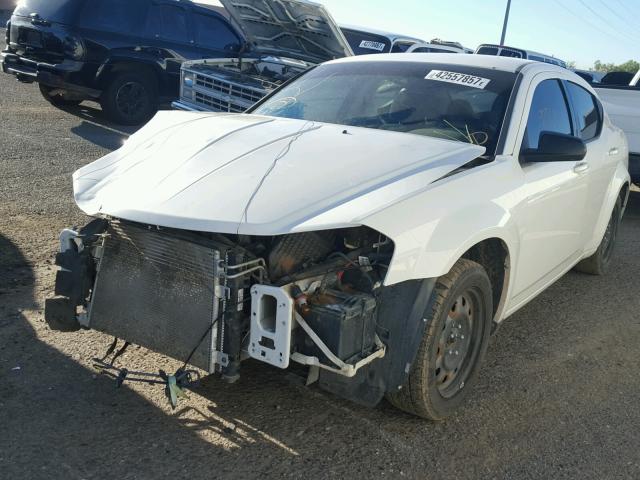 1B3CC4FB9AN182128 - 2010 DODGE AVENGER SX WHITE photo 2