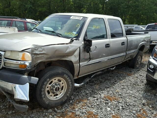 1GTHC23121F145520 - 2001 GMC SIERRA C25 TAN photo 9