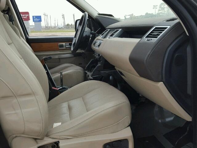 SALSH2E40BA716749 - 2011 LAND ROVER RANGE ROVE BLACK photo 5