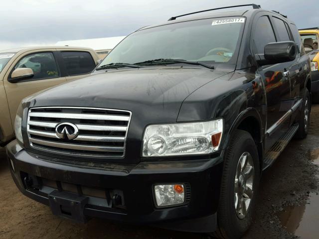 5N3AA08C45N804492 - 2005 INFINITI QX56 BLACK photo 2