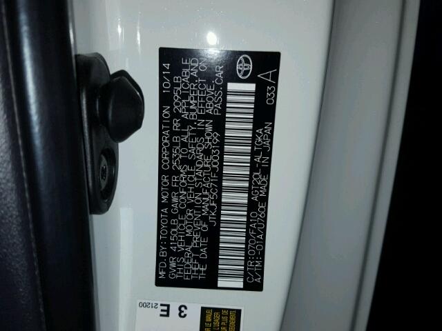 JTKJF5C71FJ003199 - 2015 TOYOTA SCION TC Ağ foto 10