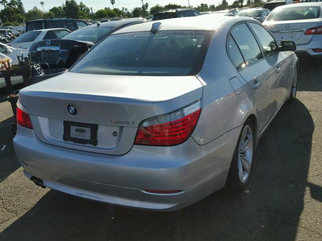 WBANU53518CT13760 - 2008 BMW 528 I SILVER photo 4