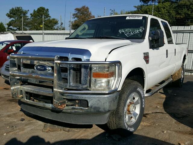 1FTWW31R49EB14428 - 2009 FORD F350 WHITE photo 2