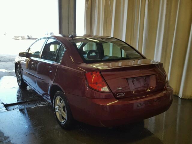 1G8AJ55F37Z102940 - 2007 SATURN ION MAROON photo 3