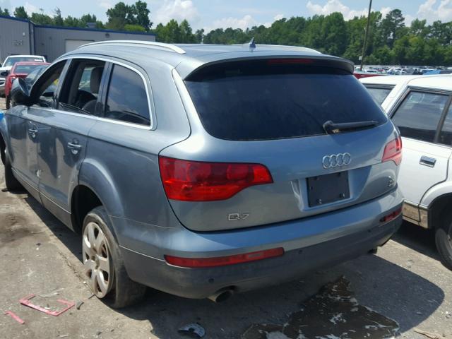 WA1BY74L87D093362 - 2007 AUDI Q7 3.6 QUA TEAL photo 3