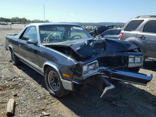 3GCCW80H9HS912050 - 1987 CHEVROLET EL CAMINO BLUE photo 1