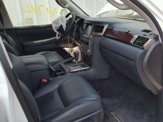 JTJHY7AX2E4141231 - 2014 LEXUS LX 570 WHITE photo 5