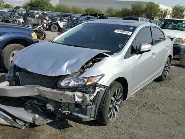 2HGFB2F92FH538520 - 2015 HONDA CIVIC EXL 银色 照片 2