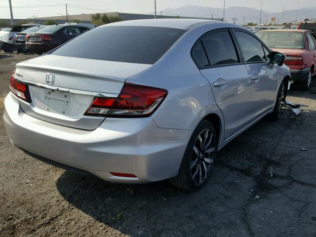 2HGFB2F92FH538520 - 2015 HONDA CIVIC EXL 银色 照片 4