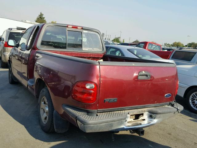 1FTRX07213KA54944 - 2003 FORD F150 BURGUNDY photo 3