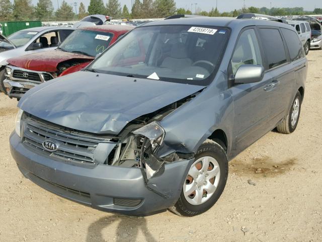 KNDMB233296286750 - 2009 KIA SEDONA EX BLUE photo 2