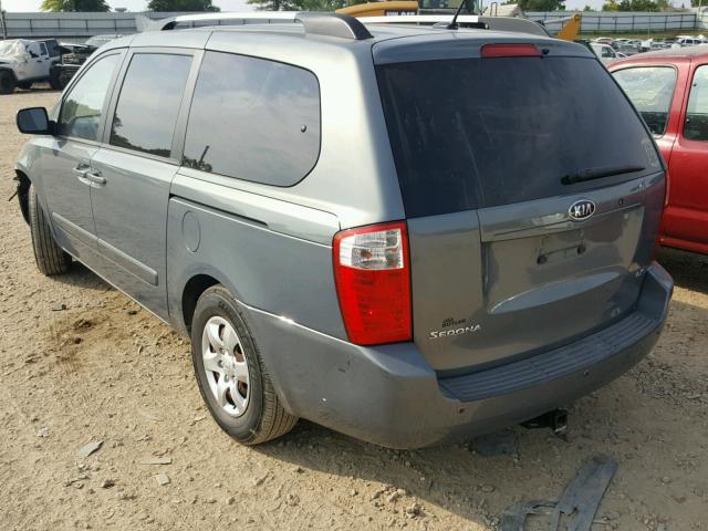 KNDMB233296286750 - 2009 KIA SEDONA EX BLUE photo 3