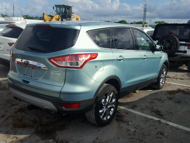 1FMCU0HX6DUD49127 - 2013 FORD ESCAPE GREEN photo 4