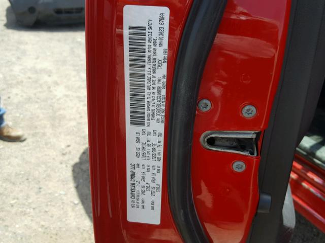 3C6UD5DL4CG180890 - 2012 DODGE RAM 2500 S RED photo 10