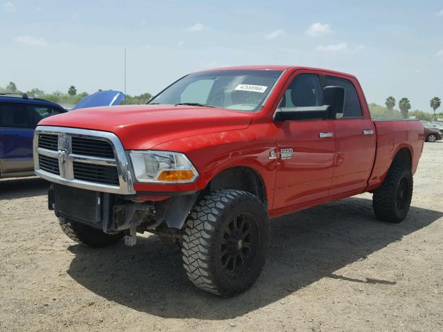 3C6UD5DL4CG180890 - 2012 DODGE RAM 2500 S RED photo 2
