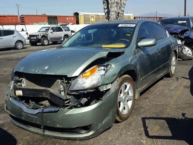 1N4AL21E37C109598 - 2007 NISSAN ALTIMA 2.5 GREEN photo 2