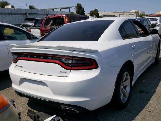 2C3CDXHG7FH798856 - 2015 DODGE CHARGER SX WHITE photo 4