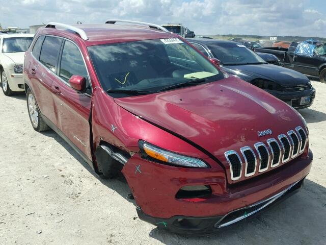 1C4PJLDB9HW522255 - 2017 JEEP CHEROKEE L RED photo 1