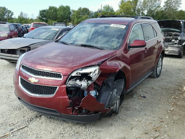 2CNALPEW8A6327753 - 2010 CHEVROLET EQUINOX RED photo 2