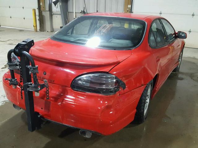 1G2WP5211VF342445 - 1997 PONTIAC GRAND PRIX RED photo 4