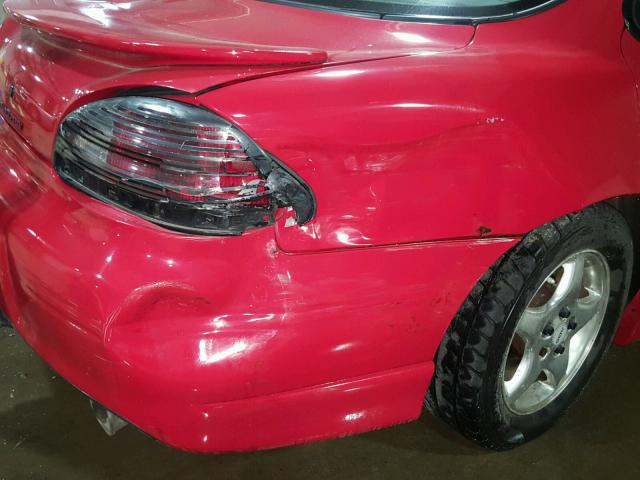 1G2WP5211VF342445 - 1997 PONTIAC GRAND PRIX RED photo 9