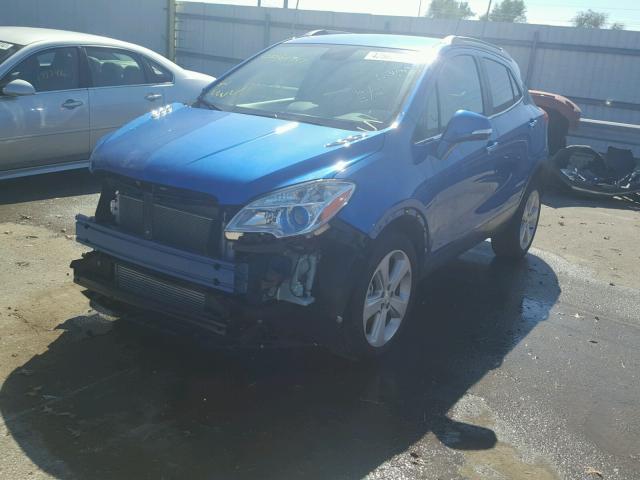 KL4CJESB7FB267701 - 2015 BUICK ENCORE BLUE photo 2