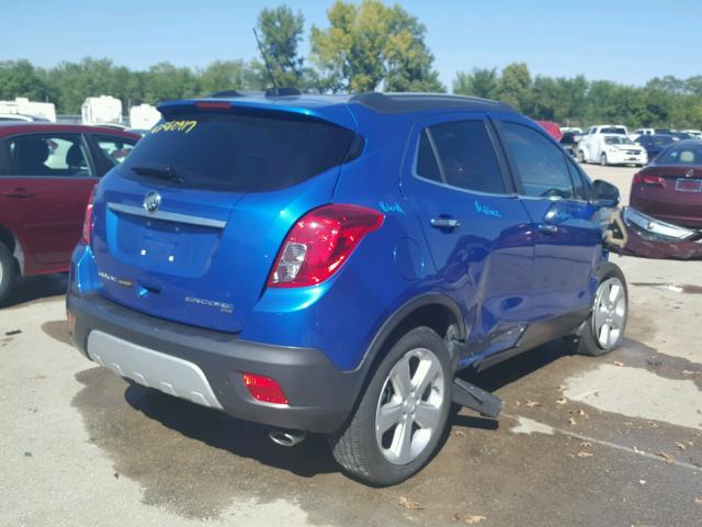 KL4CJESB7FB267701 - 2015 BUICK ENCORE BLUE photo 4